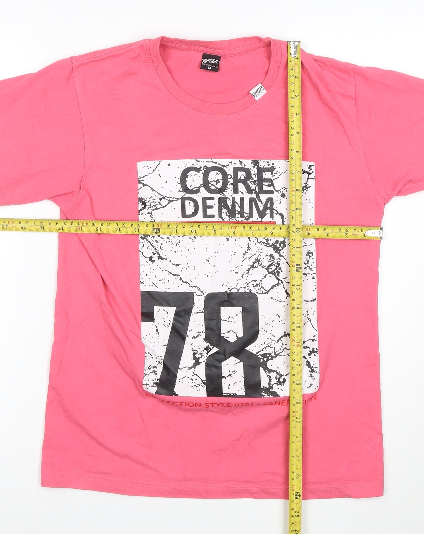 Action Women’s Pink Graphic Core Denim 78 T-Shirt M