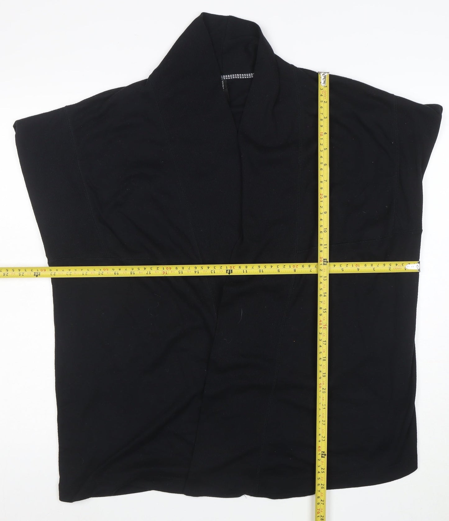 Marks & Spencer Women's Black Size 16 Sleeveless Cardigan Knit