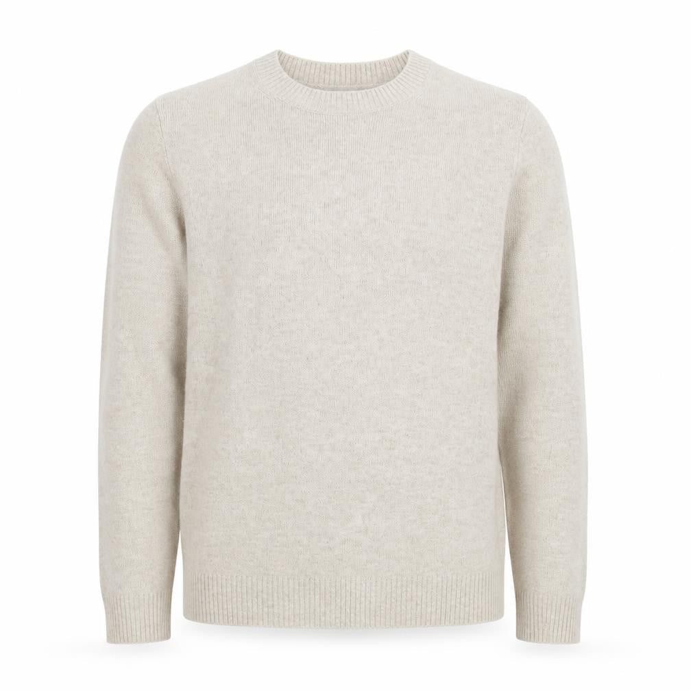 Marks & Spencer Men's Beige Wool Crew Neck Jumper M