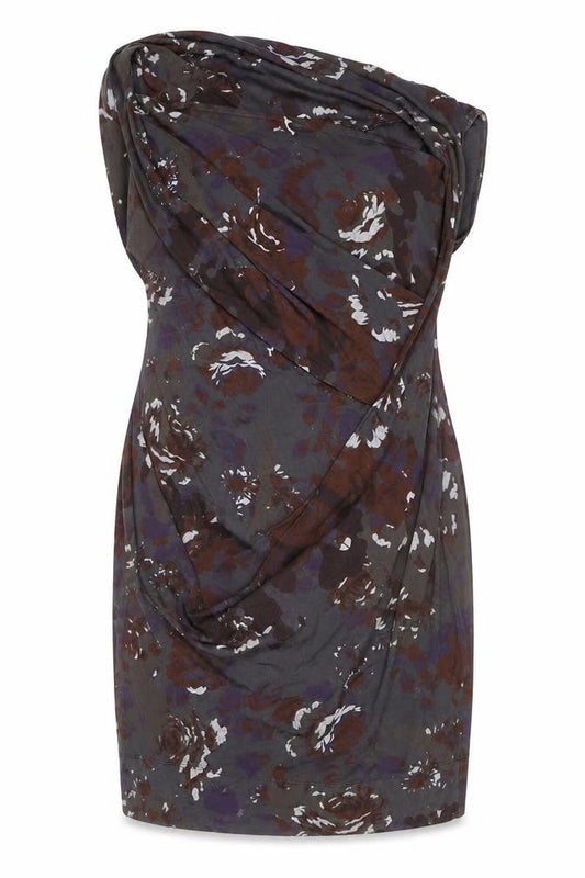 Diesel Womens Multicoloured Floral Cotton Bodycon Dress M