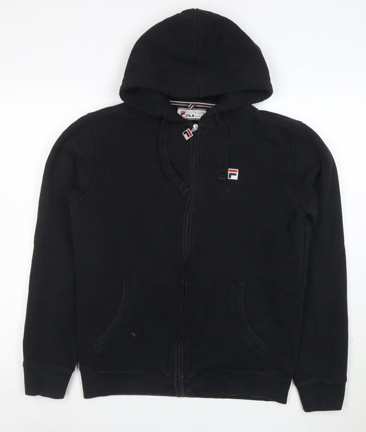 Fila White Line Men's Black Full Zip Hoodie Size M