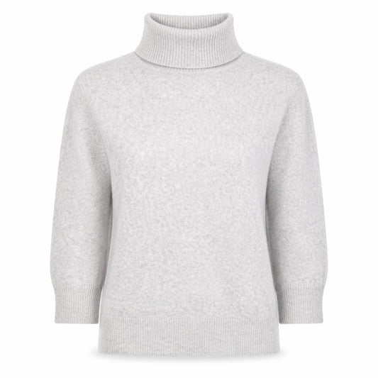 New Look Women’s Grey Roll Neck Long Sleeve Knit Jumper Size M