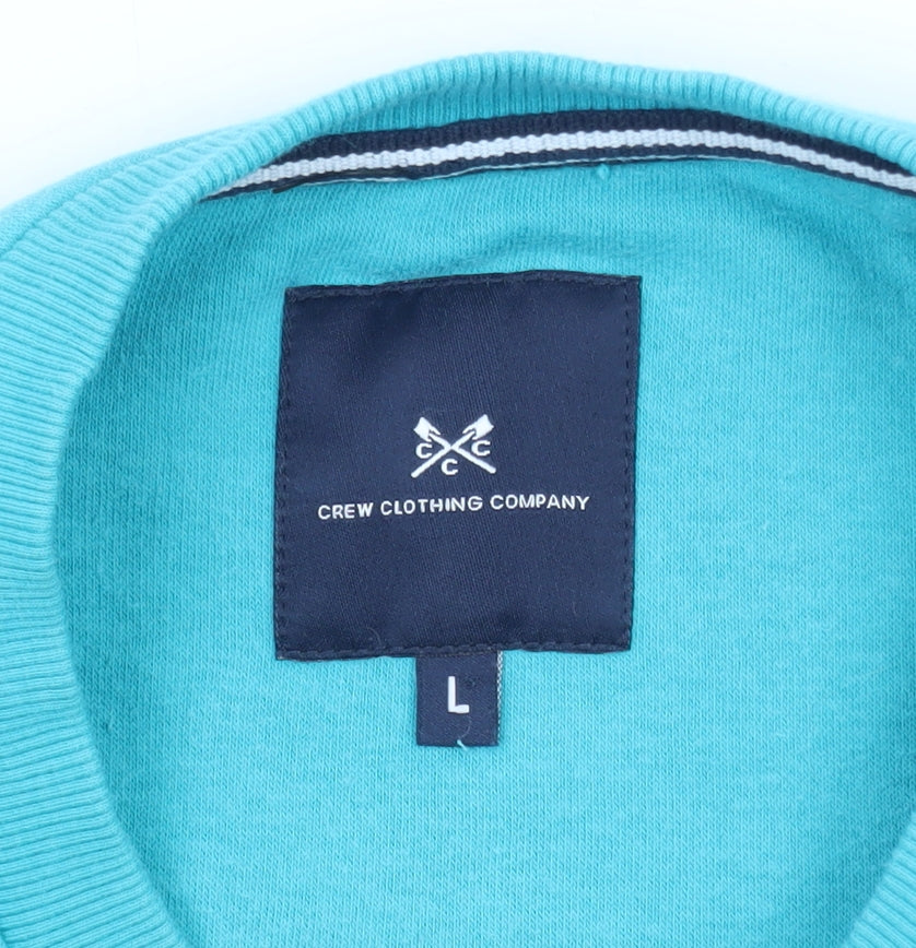 Crew Clothing Company Men's Blue L Pullover Sweatshirt