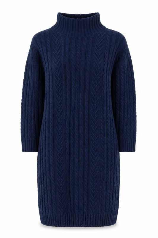 Marks & Spencer Women’s Navy Blue Knitted Jumper Dress Size L
