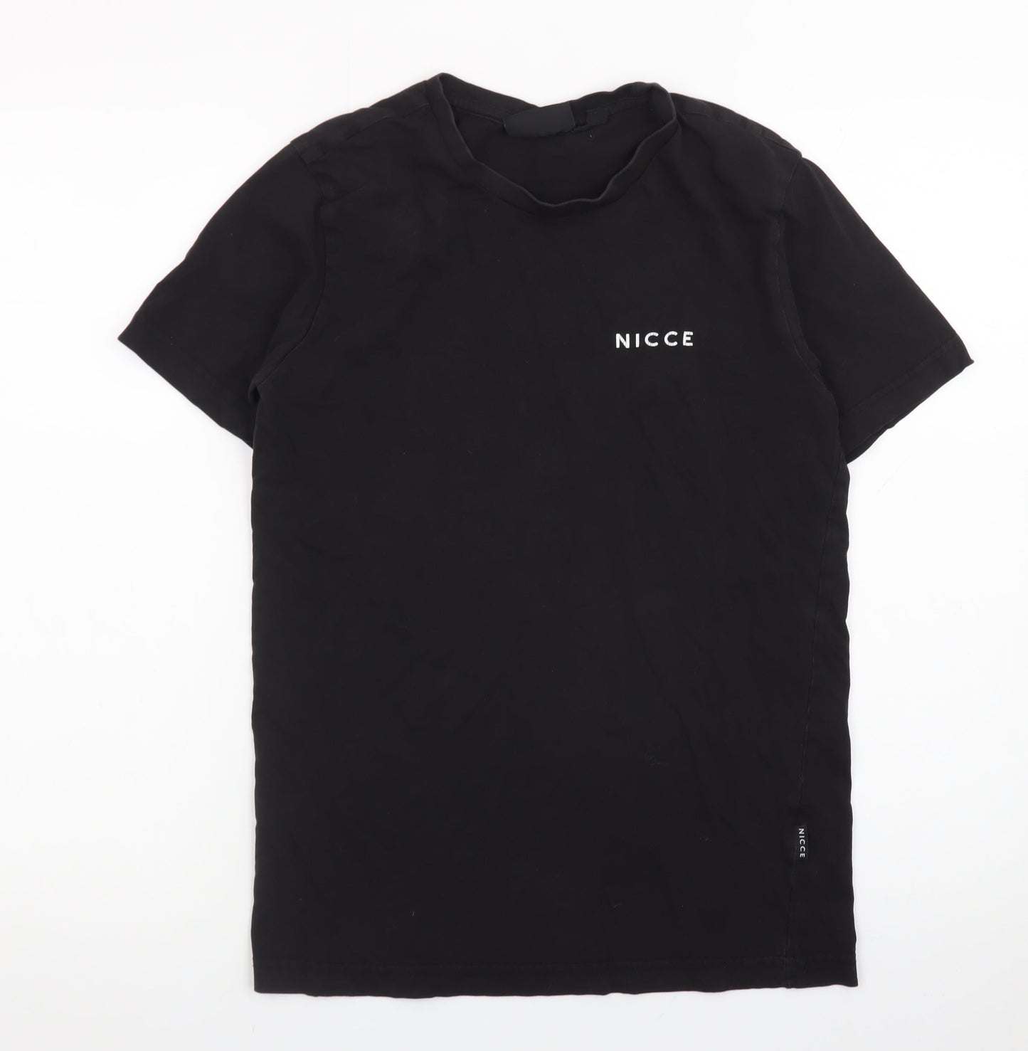 NICCE Mens Black Crew Neck Short Sleeve T-Shirt XS