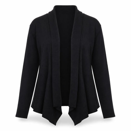 89th + Madison Women's Black Long Sleeve Knit Cardigan L