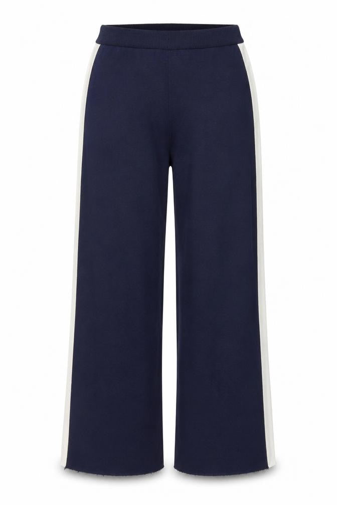 Marks & Spencer Womens Blue Wide-Leg Knit Sweatpants M