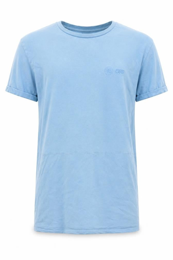 River Island Men's Blue XS Crew Neck Cotton T-Shirt