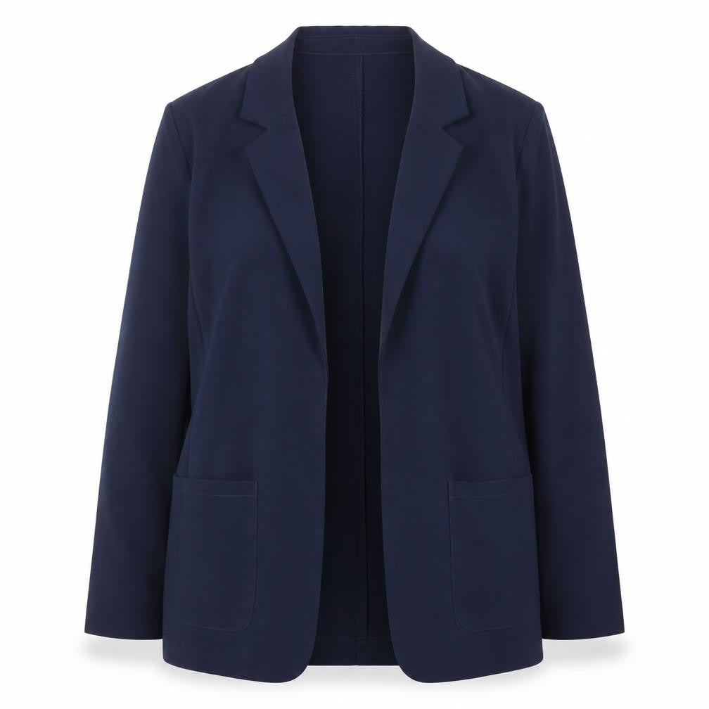 Damart Women Navy Blue Blazer Jacket UK 20 Regular Fit Single Breasted
