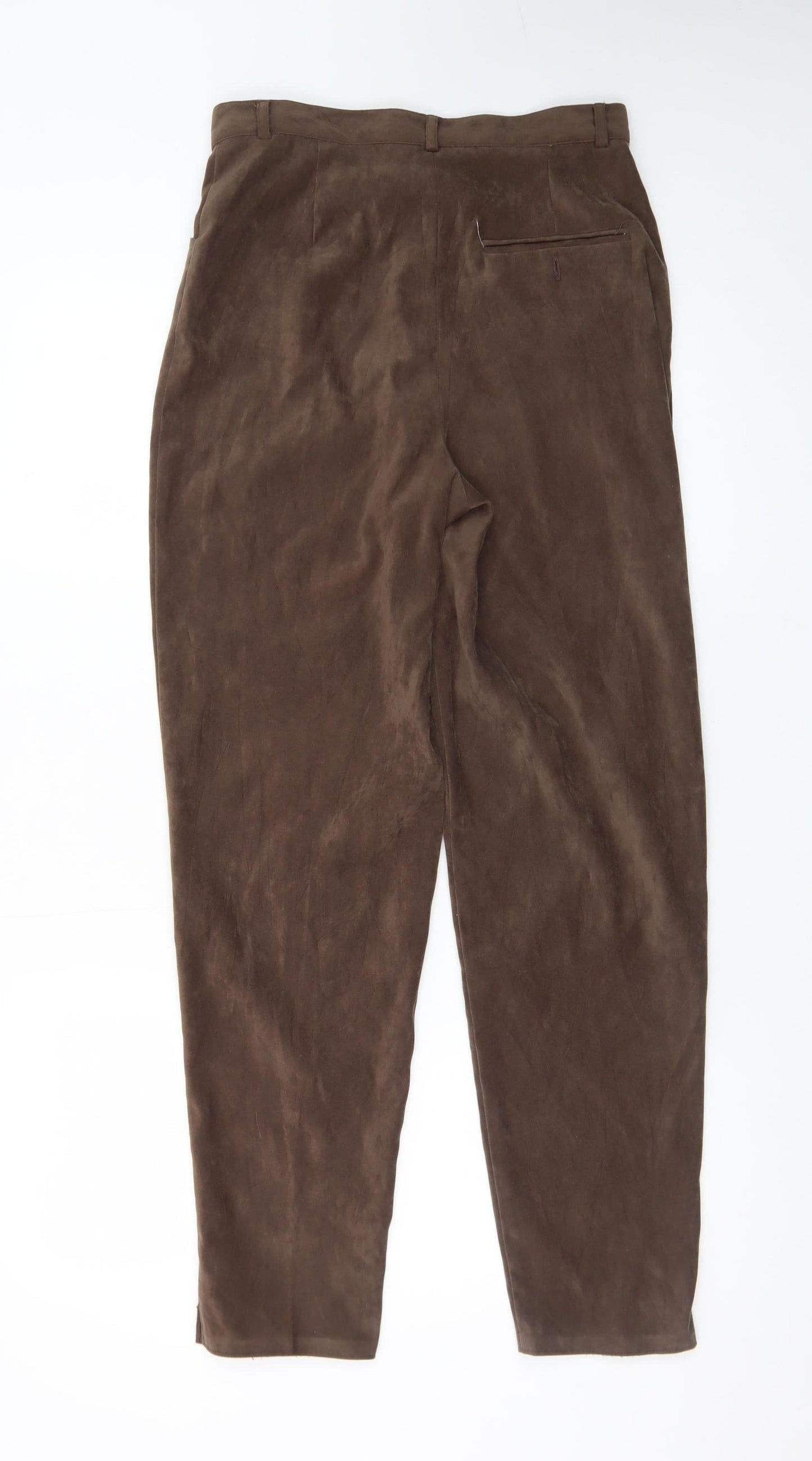 Casualaire Brown Men's Classic Tapered Trousers S Stretch Comfort Fit
