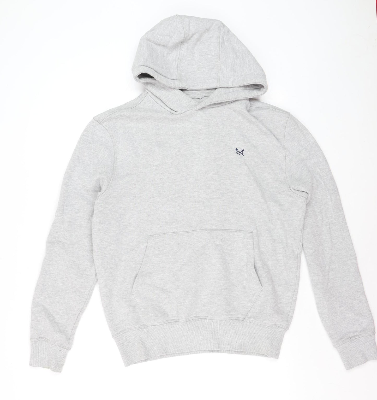 Crew Clothing Company Men Grey Pullover Hoodie M Regular Fit