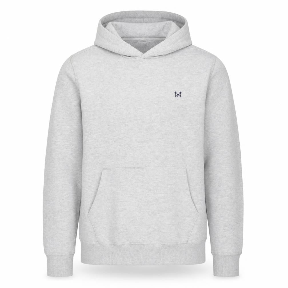Crew Clothing Men Grey Pullover Hoodie M Regular Fit