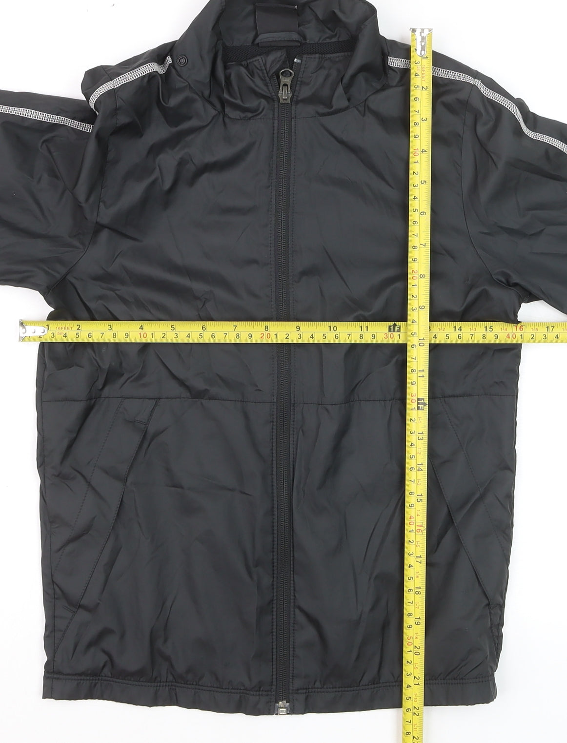 Nike Boys Black 8-10 Years Track Jacket Full Zip Lightweight Activewear