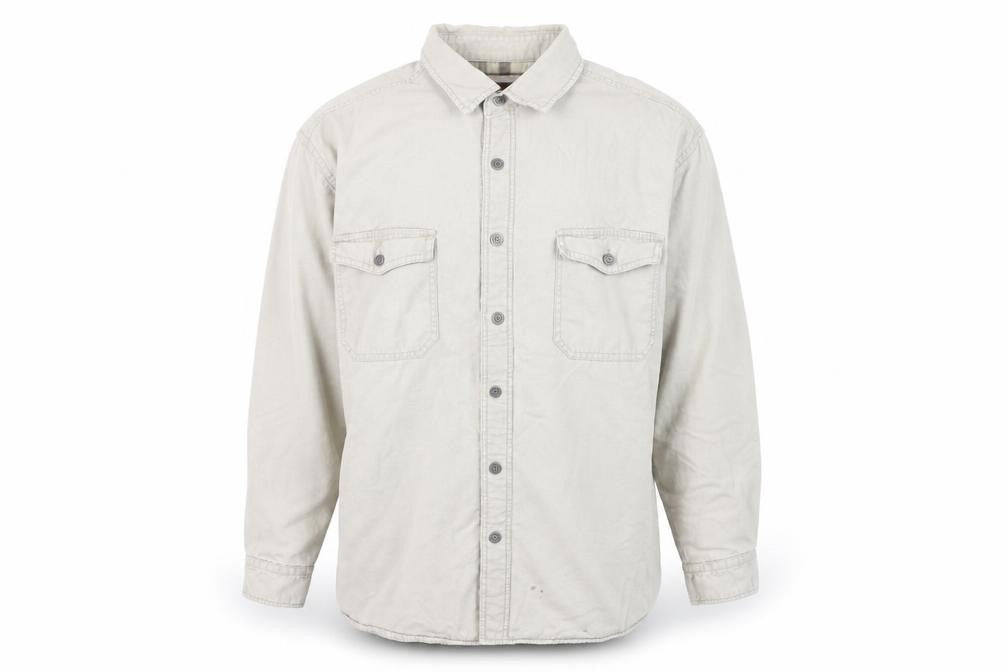 Levi Strauss & Co Men's Beige XL Cotton Lined Button-Up Shirt