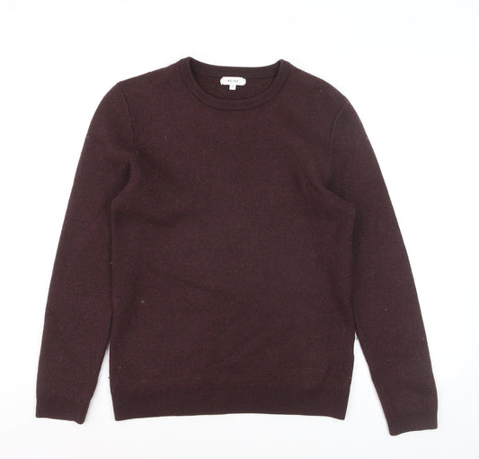 Reiss Men’s Brown Wool Blend Crew Neck Jumper Size L