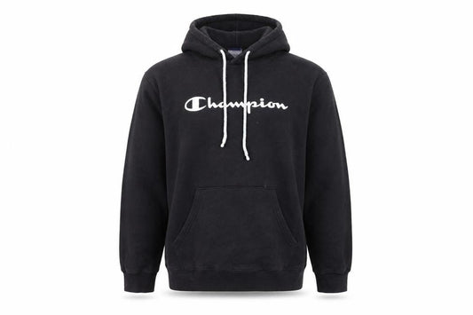 Champion Men's Black Pullover Hoodie L Fleece Sportswear
