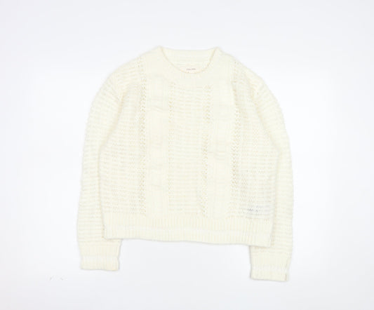 Marks and Spencer Per Una Women’s Ivory Knit Jumper Size S