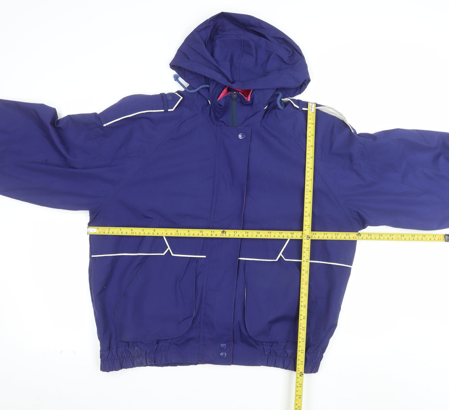YMO by Alto Sportswear Womens Blue M Windbreaker Jacket Hooded