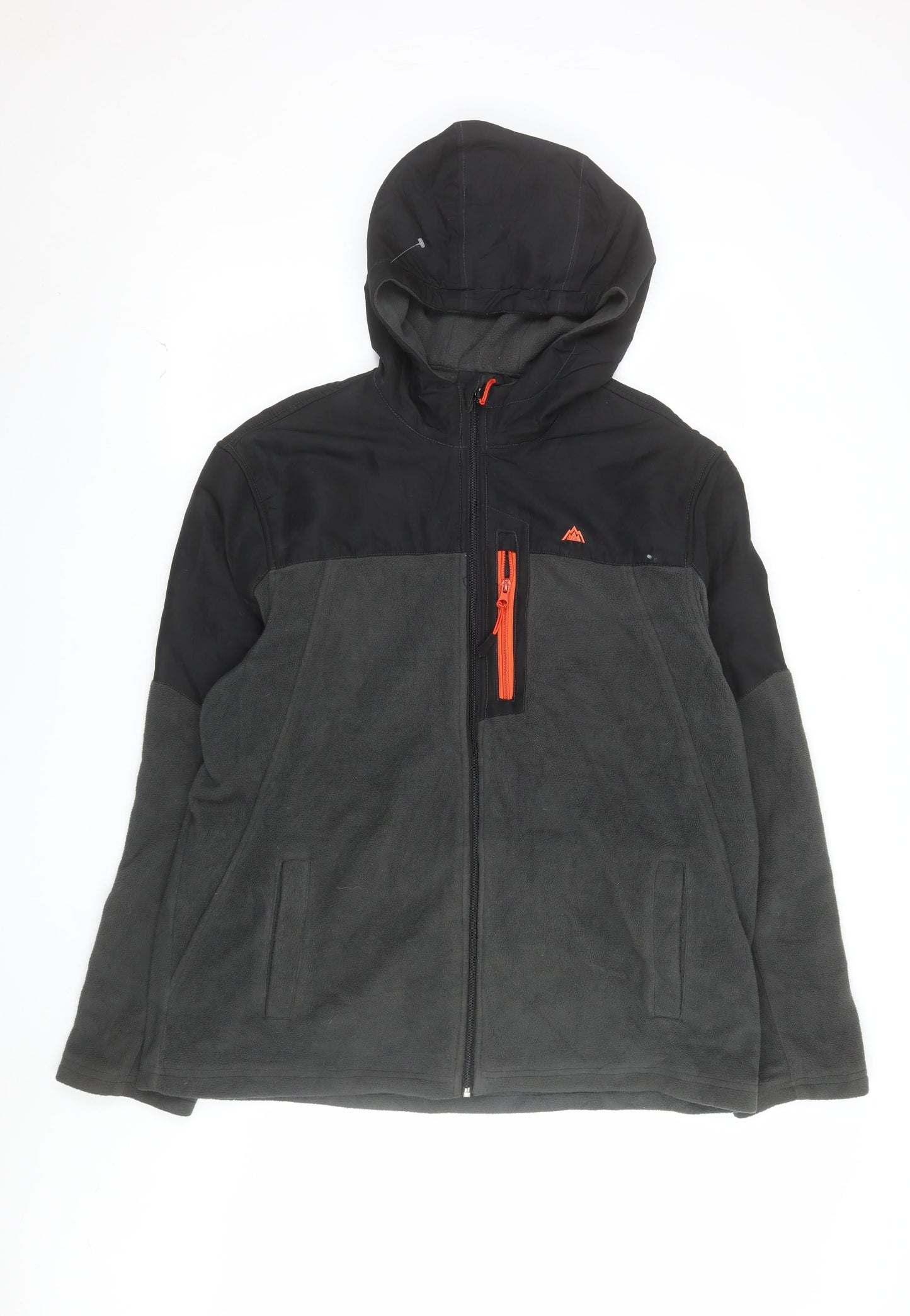 Snozu Men’s Grey XL Full Zip Hooded Fleece Jacket