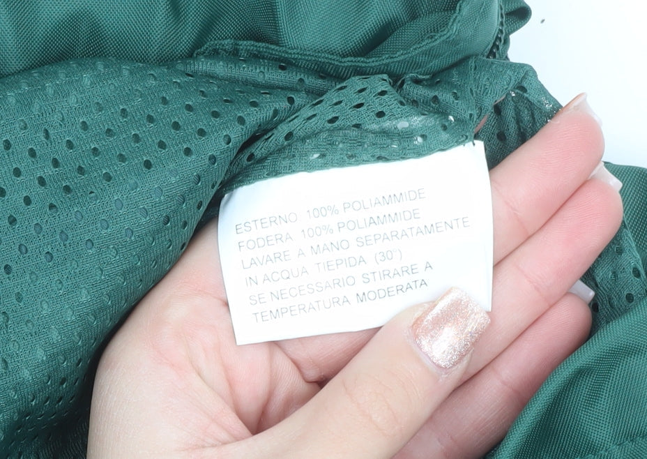 Spalding Men's Green Polyamide Parka Jacket Size M Outdoor Coat
