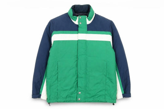 Brooks Brothers Men's Green Puffer Jacket M Nylon Water Resistant