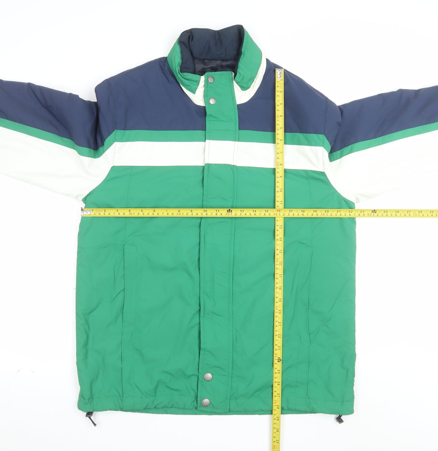 Brooks Brothers Men's Green Puffer Jacket M Nylon Water Resistant