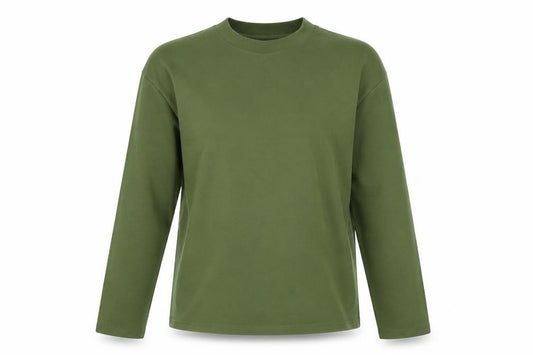 ZARA Women's Green Cotton Pullover Sweatshirt Size S
