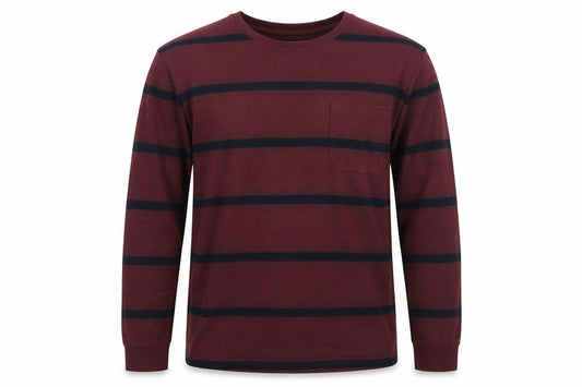 Marks & Spencer Men's Red Striped Pullover Sweatshirt XL