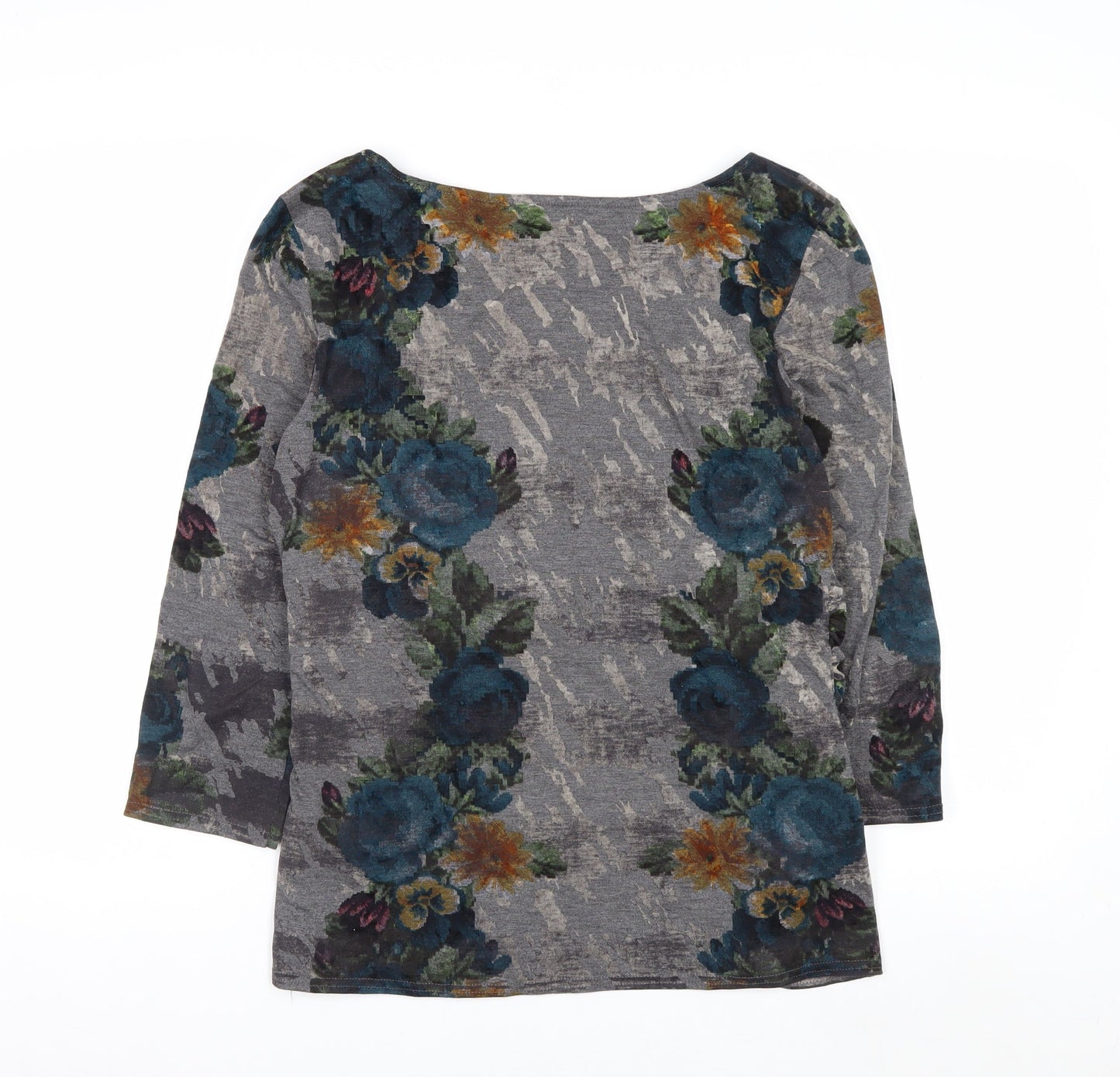 Phase Eight Women’s Multicoloured Floral Tunic Top Size 14 3/4 Sleeve