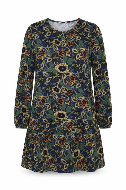 Pebble Bay Womens Multicoloured Floral Shift Dress M Long Sleeve