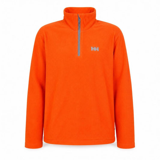 Helly Hansen Men's Orange Fleece 1/2 Zip Pullover Sweatshirt S