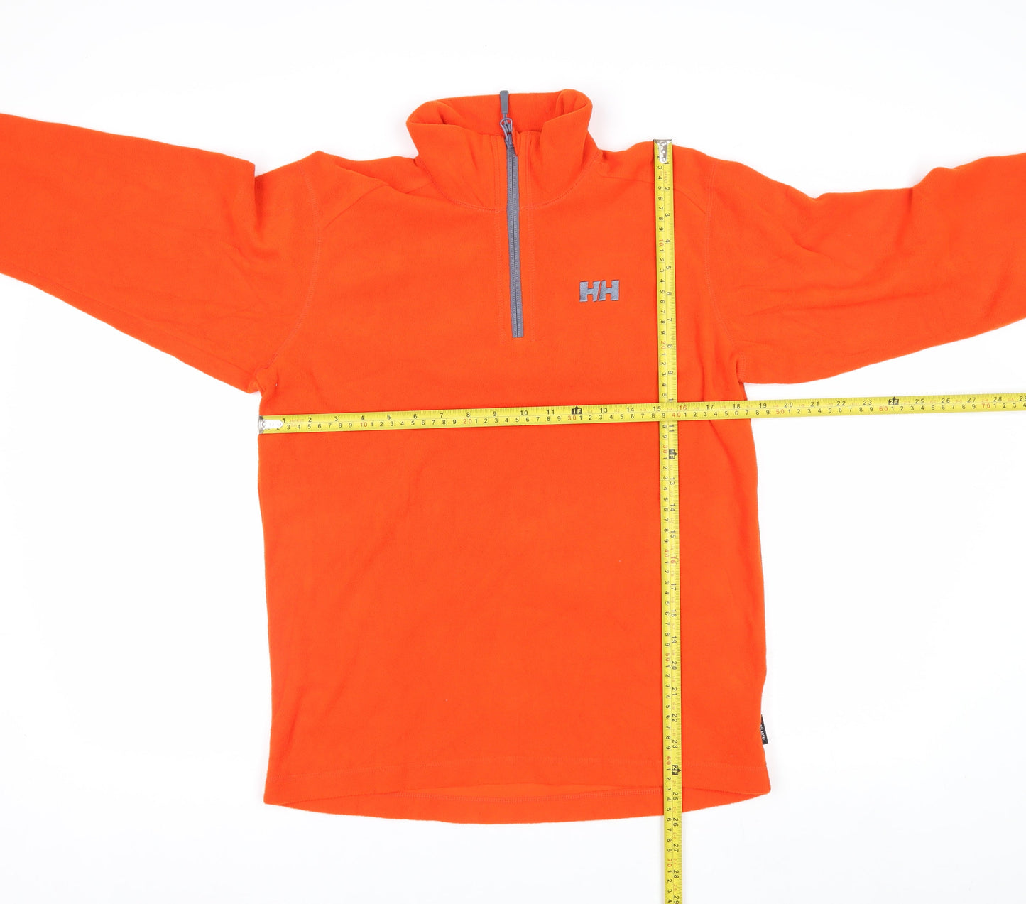 Helly Hansen Men's Orange Fleece 1/2 Zip Pullover Sweatshirt S