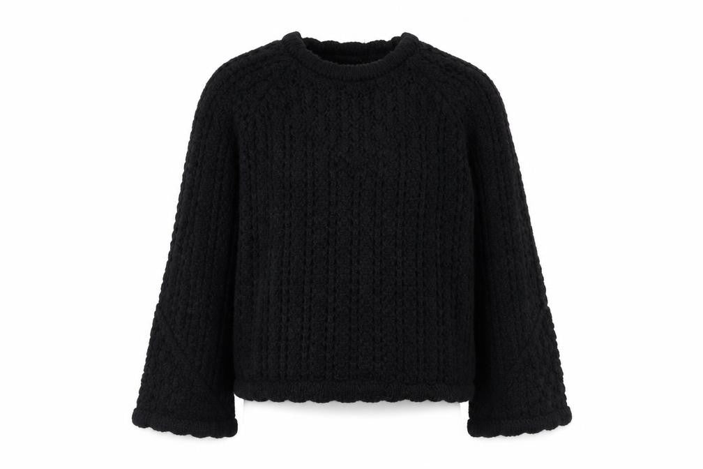 Marks & Spencer Per Una Women’s Black Chunky Knit Jumper Size S