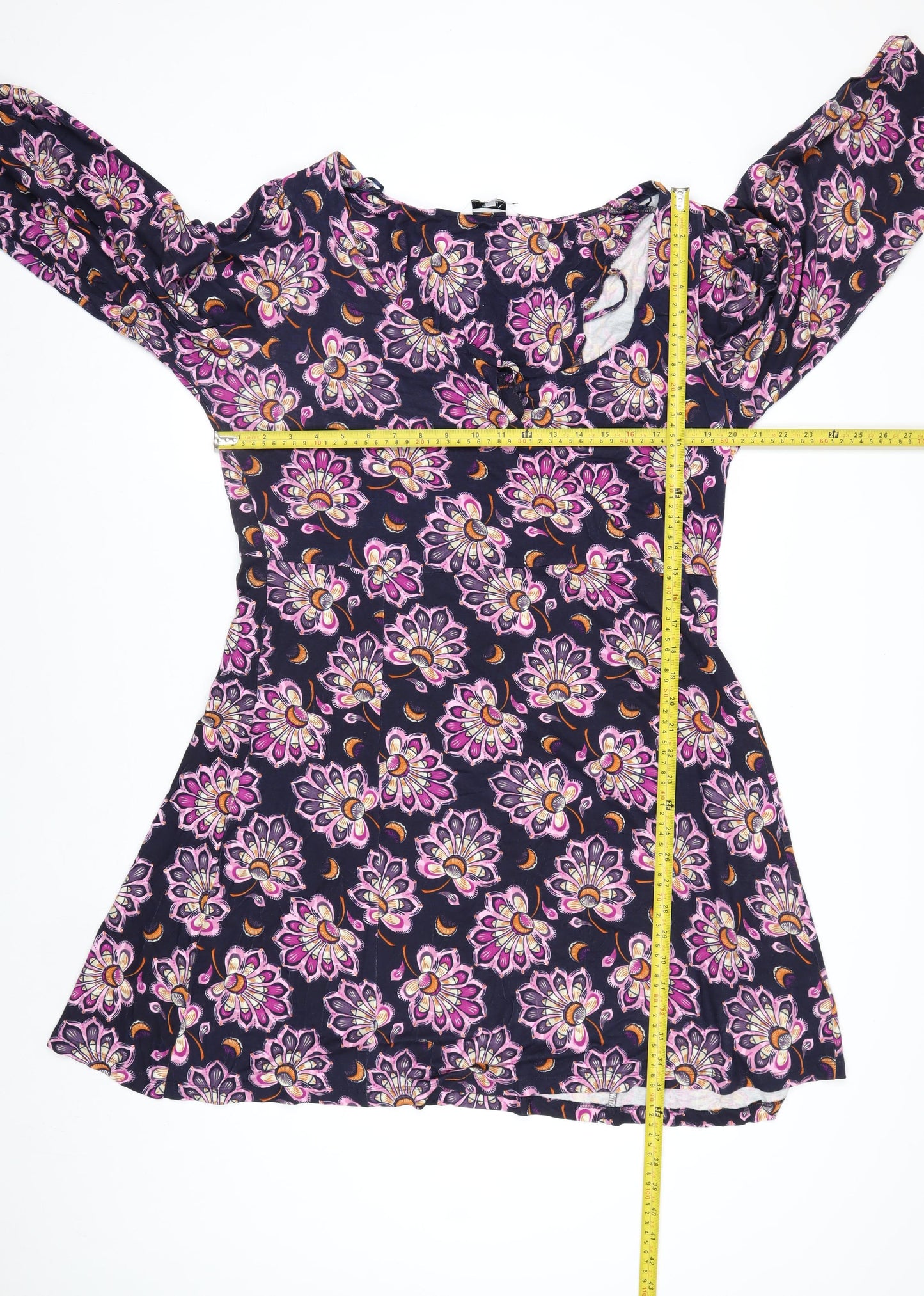 Next Women’s Multicoloured Floral A-Line Dress Size 18