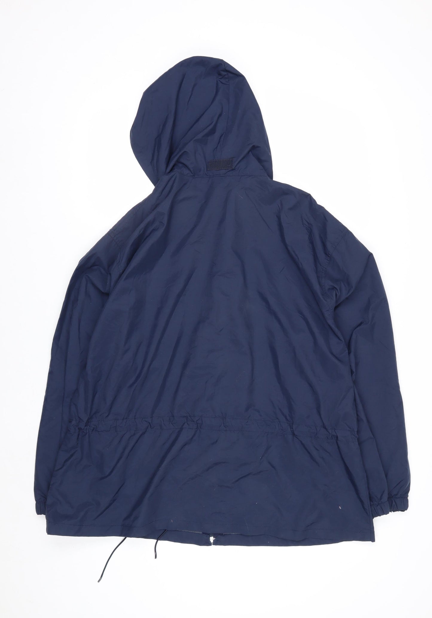 L.L.Bean Women's Blue XL Hooded Anorak Jacket Water Resistant