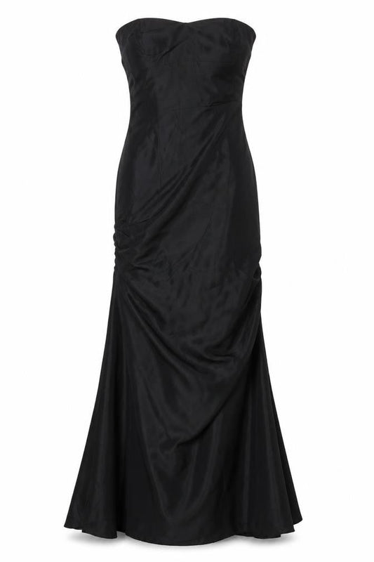 Fred Sun Women's Black Size 10 Strapless Mermaid Evening Dress