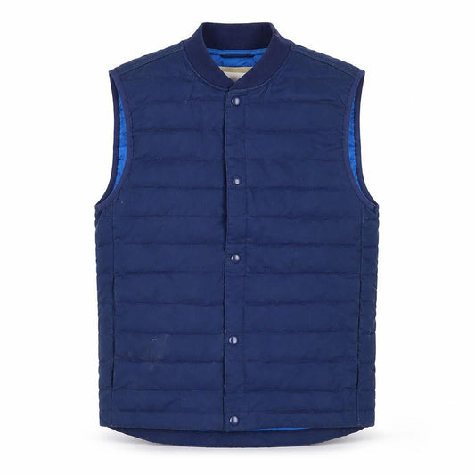 Gap Men's Blue Quilted Puffer Waistcoat XS Cotton Nylon