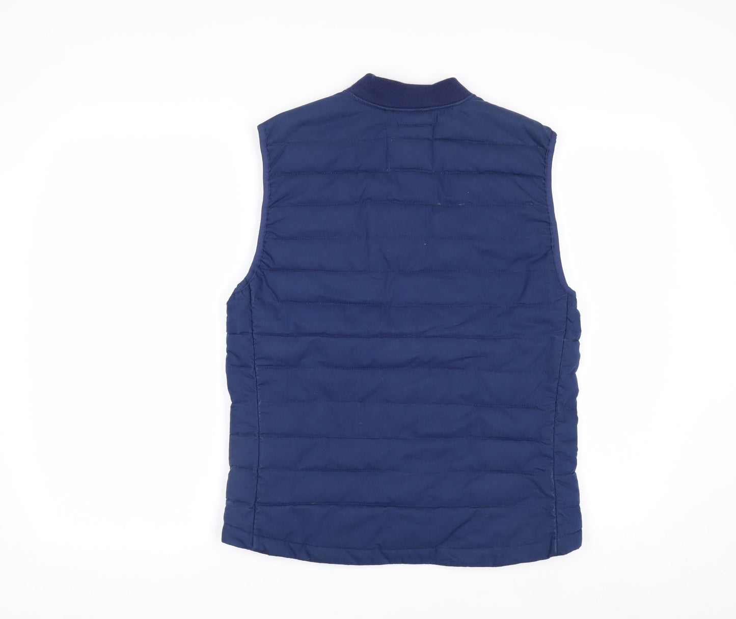 GAP Men's Blue Quilted Puffer Waistcoat XS Cotton Nylon
