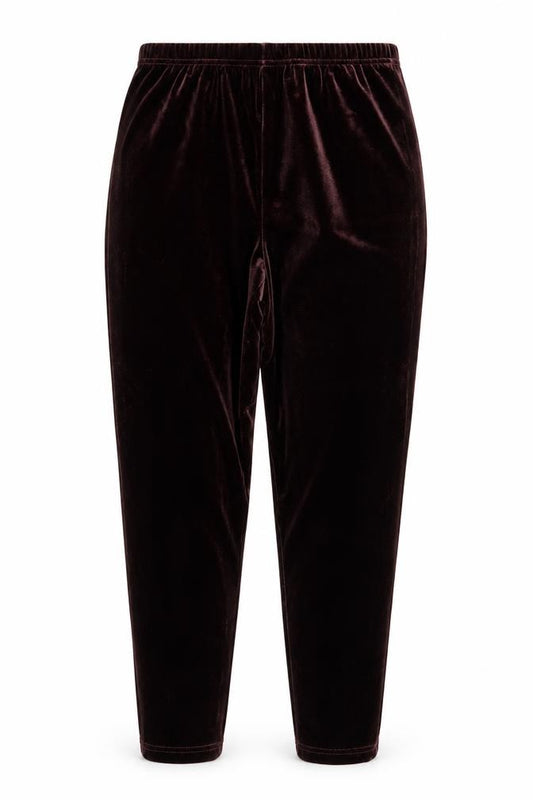 LT Sport Women's Brown Velvet Stretch Leggings Size M