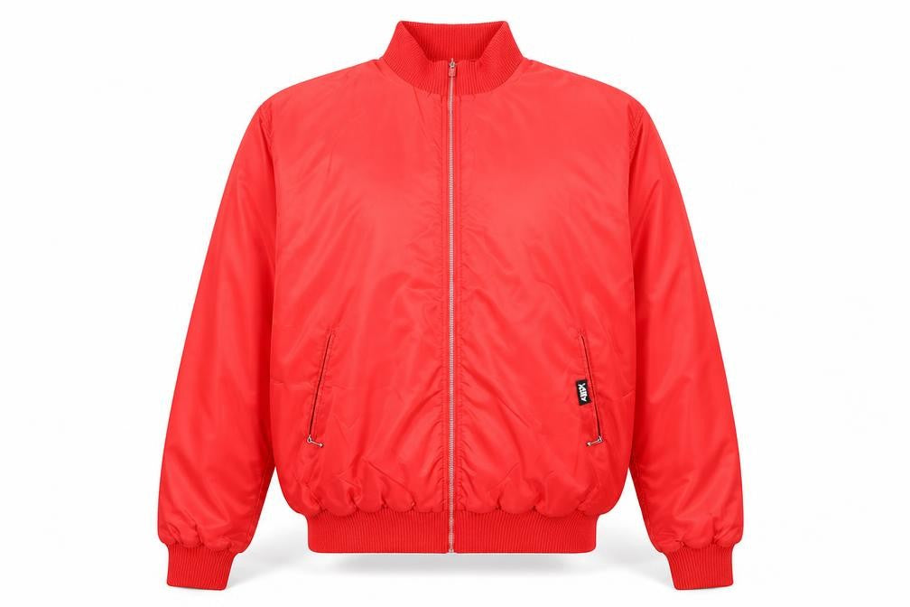 Killy Men’s Red Bomber Jacket Size L Retro Nylon Full Zip