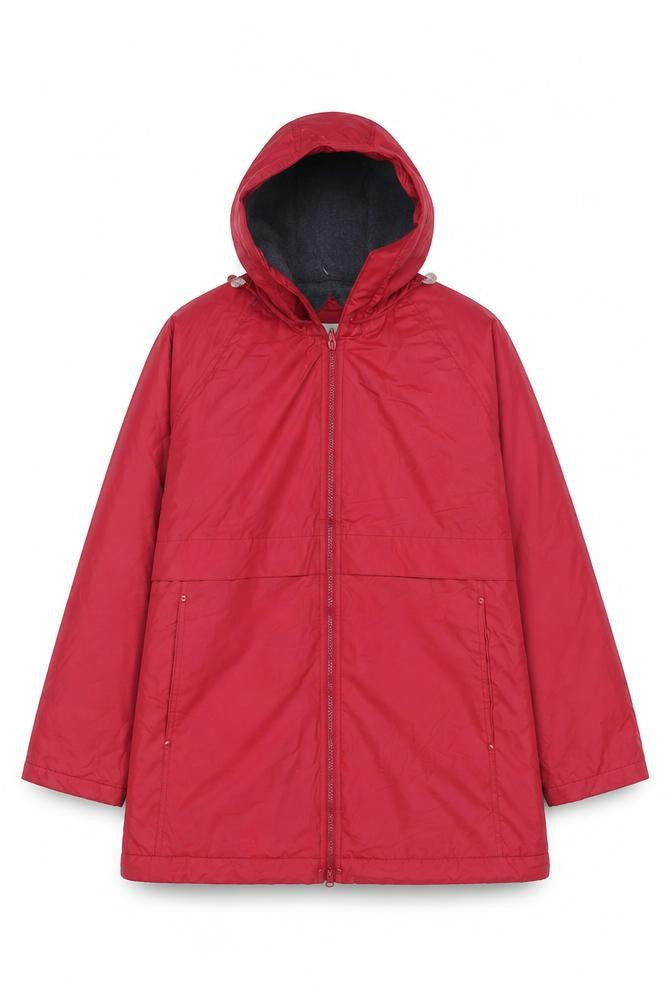Misty Harbor Women's Red Hooded Waterproof Jacket L Polyester
