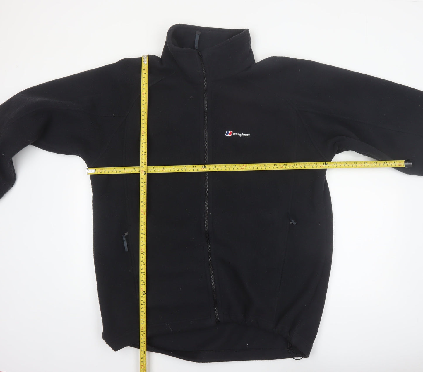 Berghaus Men’s Black XL Fleece Jacket Full Zip Lightweight Outdoor
