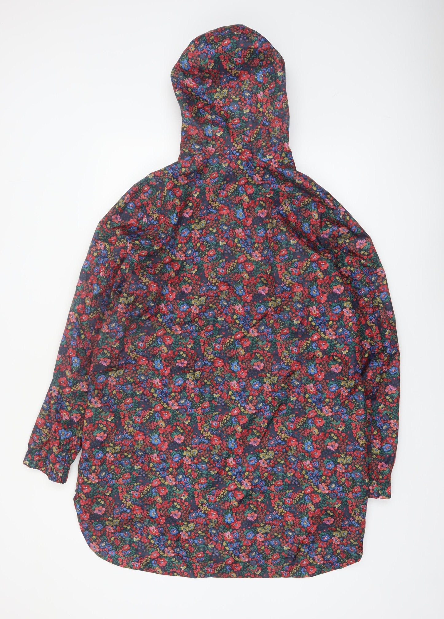 Joules Women’s Multicoloured Floral Waterproof Rain Coat Size 14