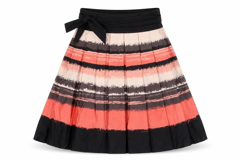 H&M Women’s Multicoloured Pleated Knee Length Skirt Size 4