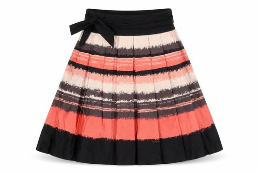 H&M Women’s Multicoloured Pleated Knee Length Skirt Size 4