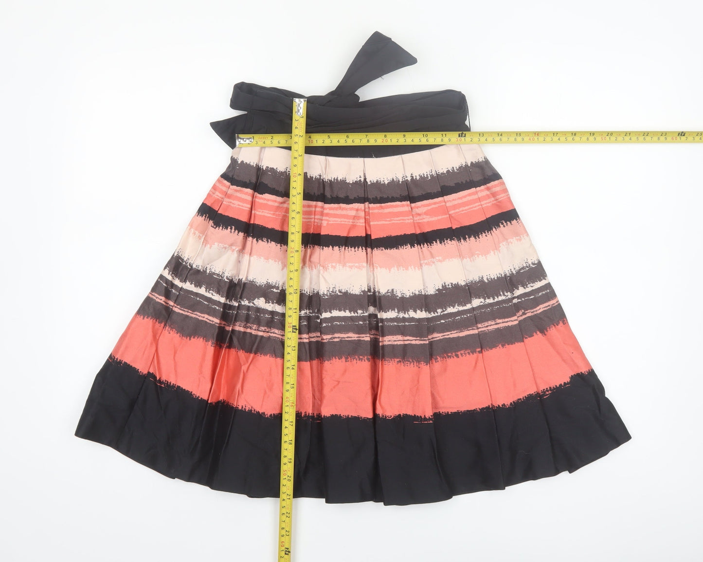 H&M Women’s Multicoloured Pleated Knee Length Skirt Size 4