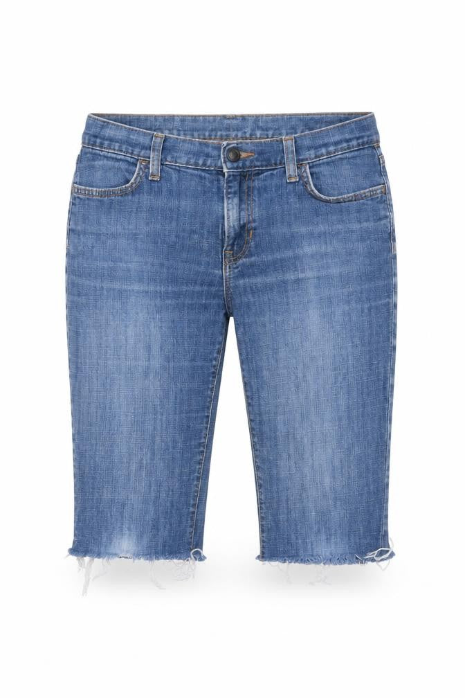 Gap Women’s Blue Denim Cut-Off Shorts Size 8 Regular Stretch