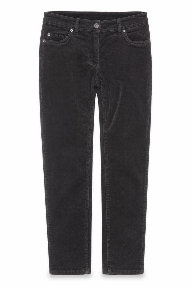Marie Lund Women's Brown Corduroy Chino Trousers Size 8 Slim Fit