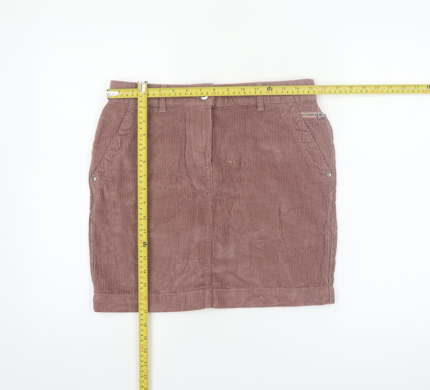 Next Women’s Brown Corduroy Short Skirt Size 8 Casual Cotton