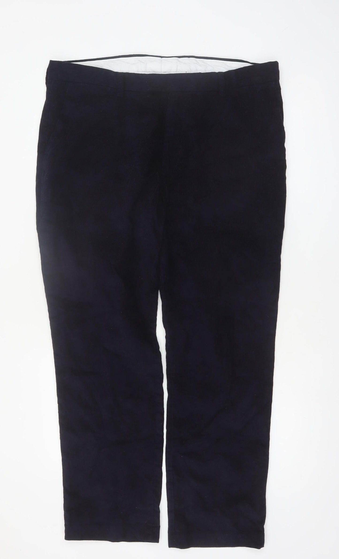 James Pringle Men's Navy Corduroy Trousers 38W 29L Classic Fit